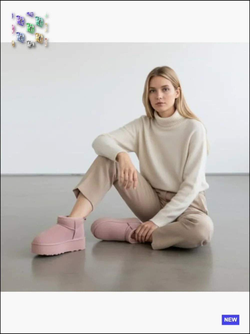 Women's Suede Platform Ankle Boots Faux Fur Lining Cozy Winter Slip-On Memory